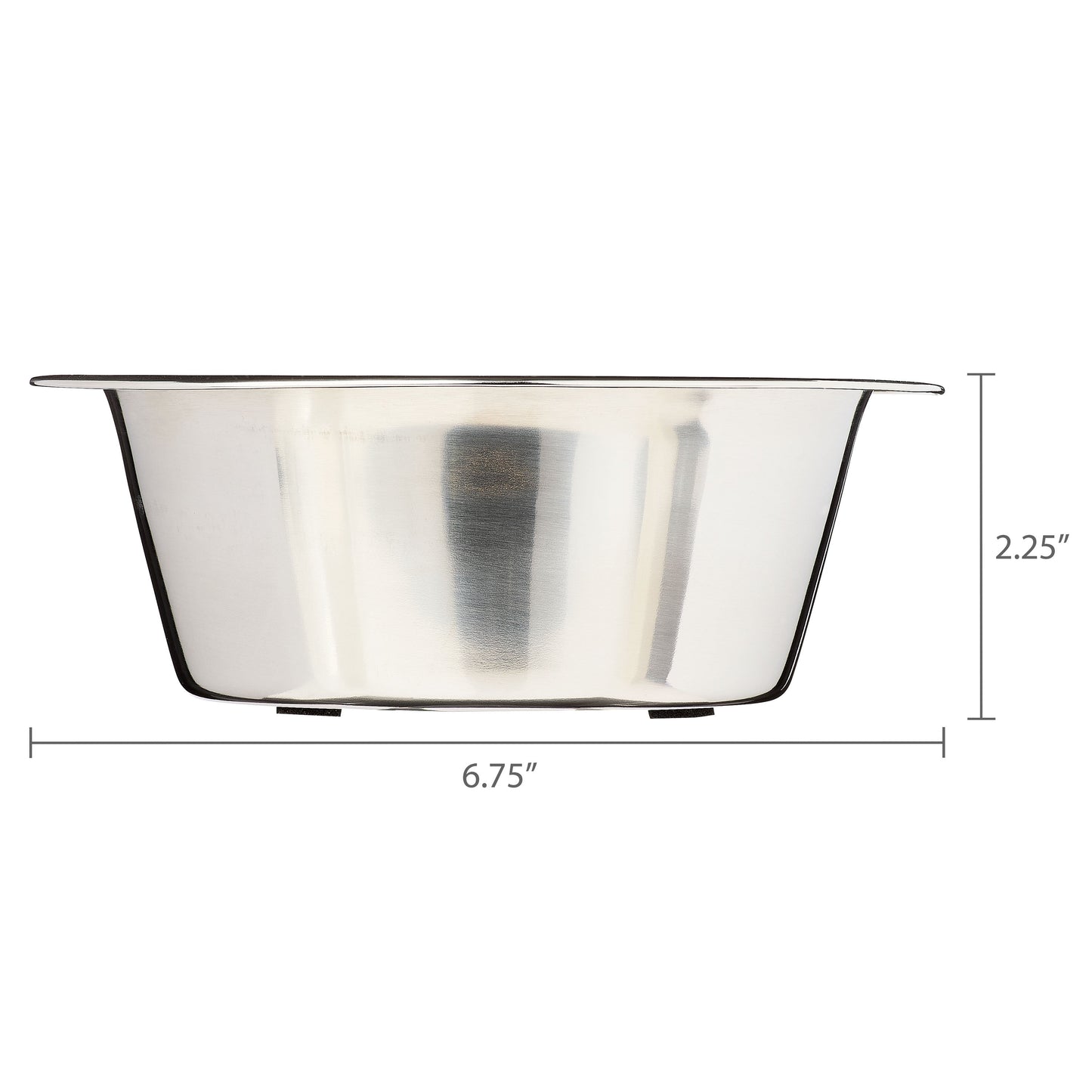 Stainless Steel Paw & Beads Imprint Dog Bowl Small