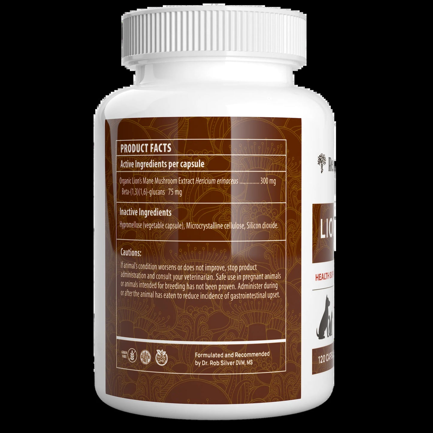 Organic Lions Mane Extract Capsules for Pets